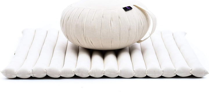 Leewadee Meditationskissen Set Sitzkissen Rund Zafu Yoga Kissen Zabuton Yogakissen Meditationskissen