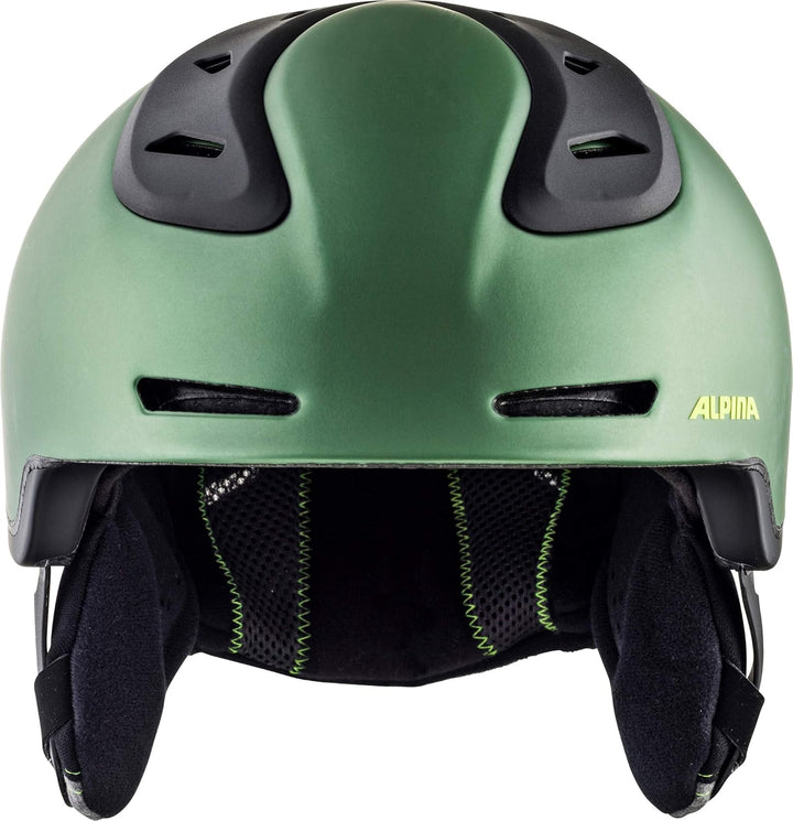 ALPINA SPINE - Sicherer, Individuell Anpassbarer & Hochwertiger Skihelm Für Erwachsene moss-green ma