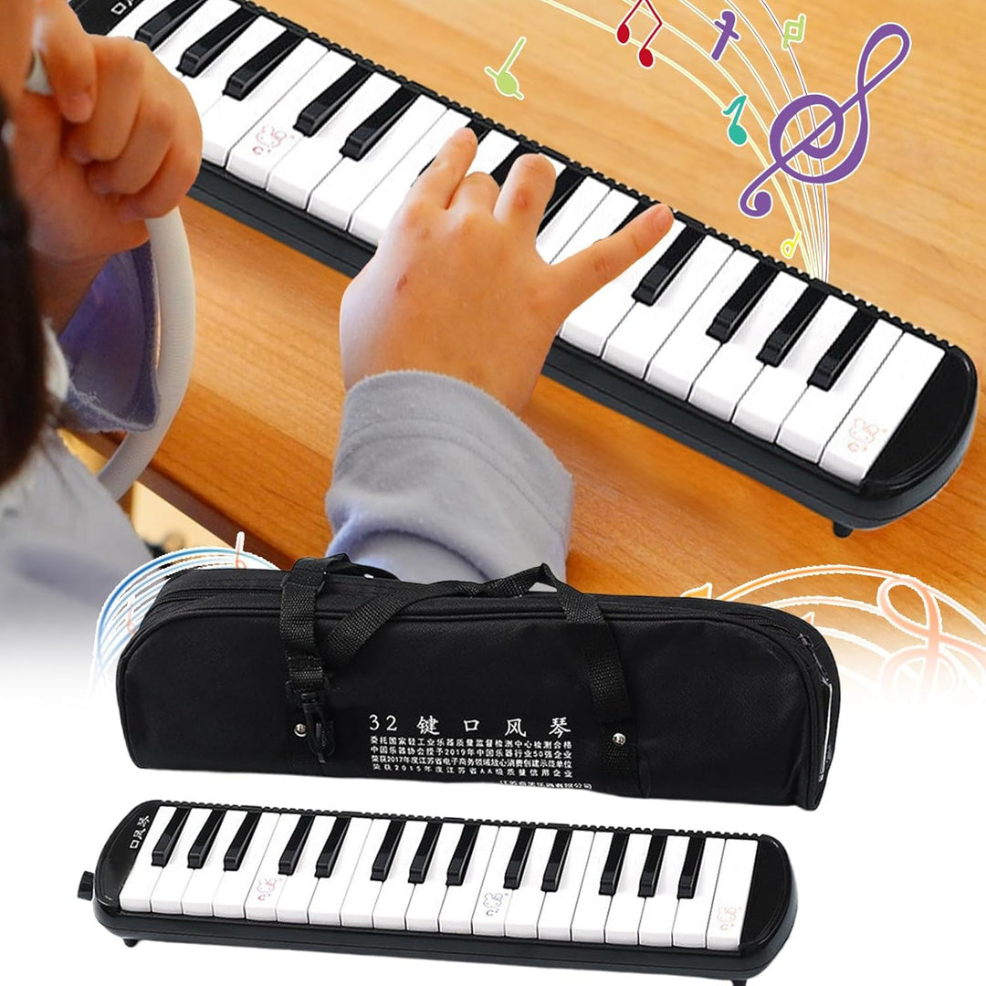 32 Tasten Melodica Für Kinder Melodica Instrument Mit Tragetasche Geeignet, Blasinstrument Mit 2 Wei