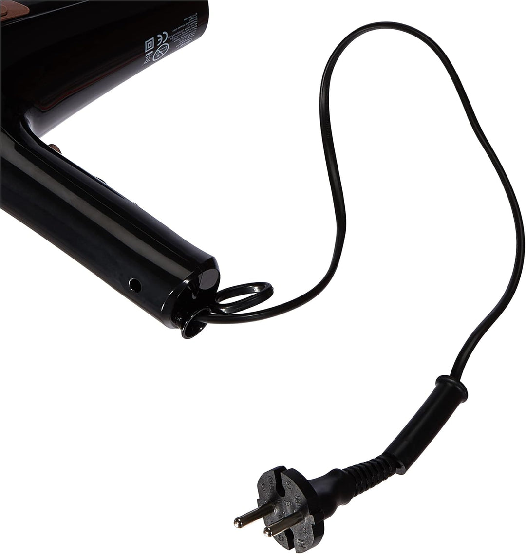 ELTA 4260427672501 Power Haartrockner mit Kabeleinzug, 500 g Schwarz, Schwarz