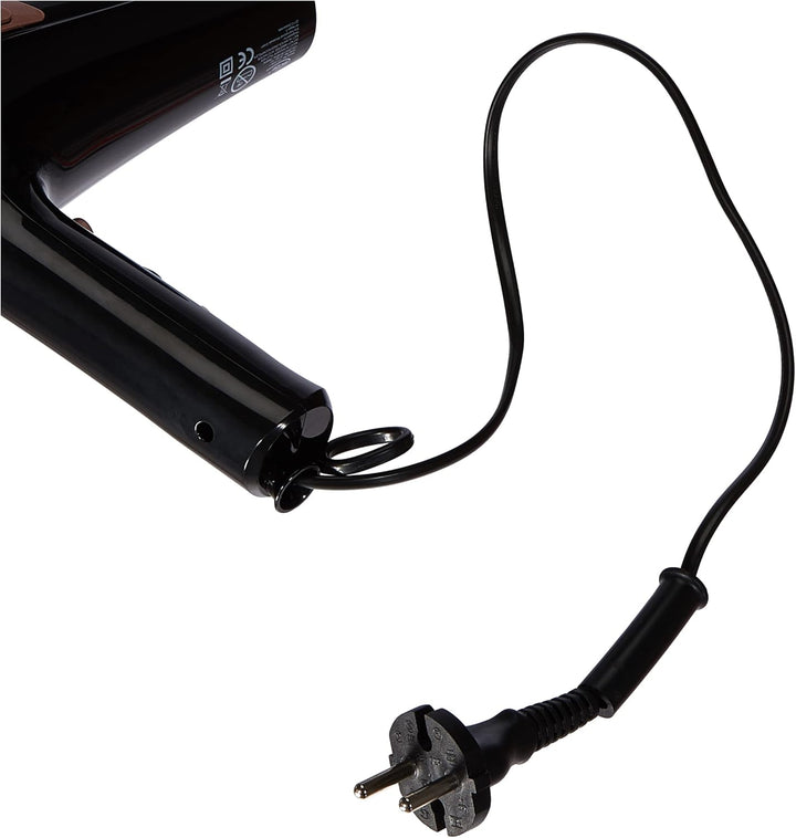 ELTA 4260427672501 Power Haartrockner mit Kabeleinzug, 500 g Schwarz, Schwarz