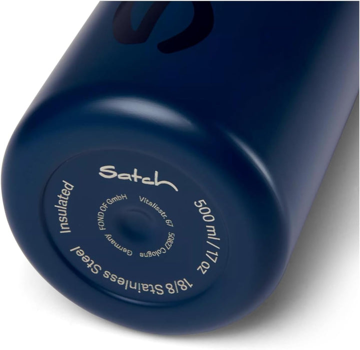 Satch aus Edelstahl BPA-frei 0,5l, Auslaufsicher und Kohlensäure geeignet, für Heisse und Kalte Getr
