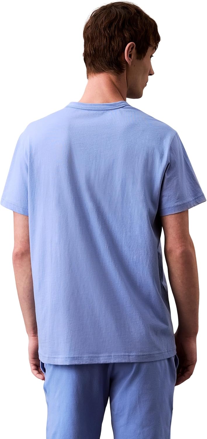 Calvin Klein Herren T-Shirt CK Kurzarm Rundhalsausschnitt mit Print Artikel NM2170E S/S Crew Neck S