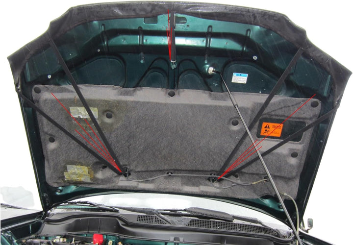 AB-00915 CARBON OPTIK Auto Bra kompatibel mit Honda CR-V Bj. 1996-2001 Haubenbra Steinschlagschutz T