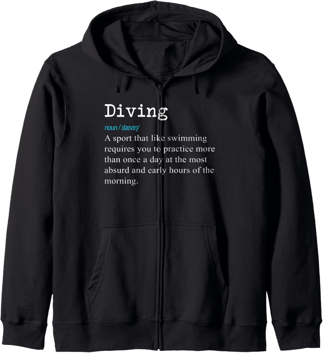 Funny Sprungbrett Divers & Diving Definition Geschenk Kapuzenjacke