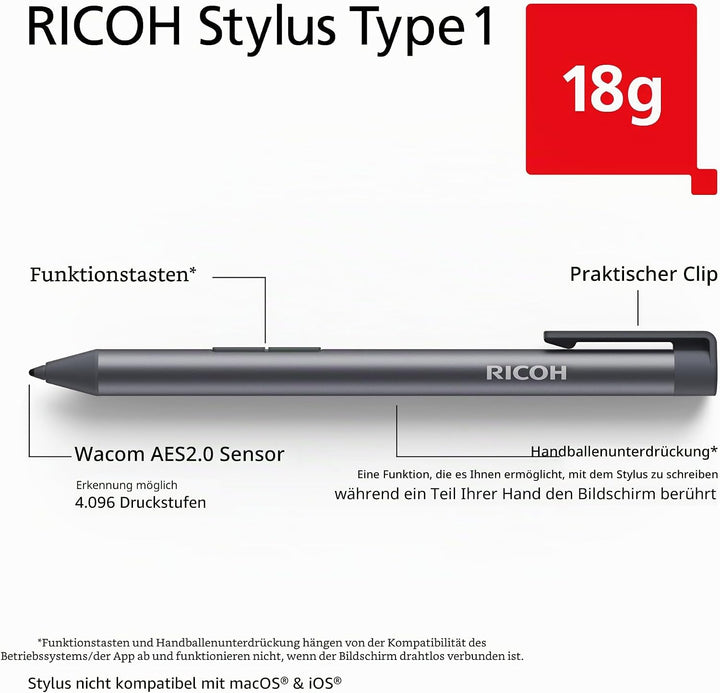 RICOH Monitor Stylus Stift Typ 1