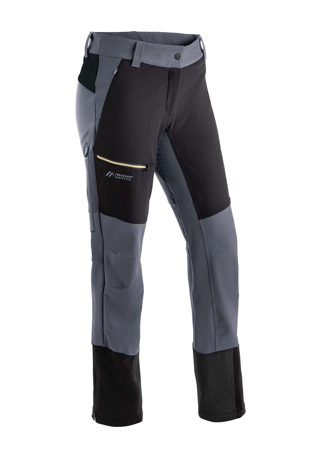 Maier Sports Damen Ofot Hybrid Hose Bergsporthose Skitourenhose 42 Blau, 42 Blau