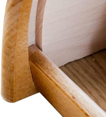 Brot-Box aus Holz, aufrollbar oder herunterklappbar, verschiedene Versionen erhältlich, holz, braun,
