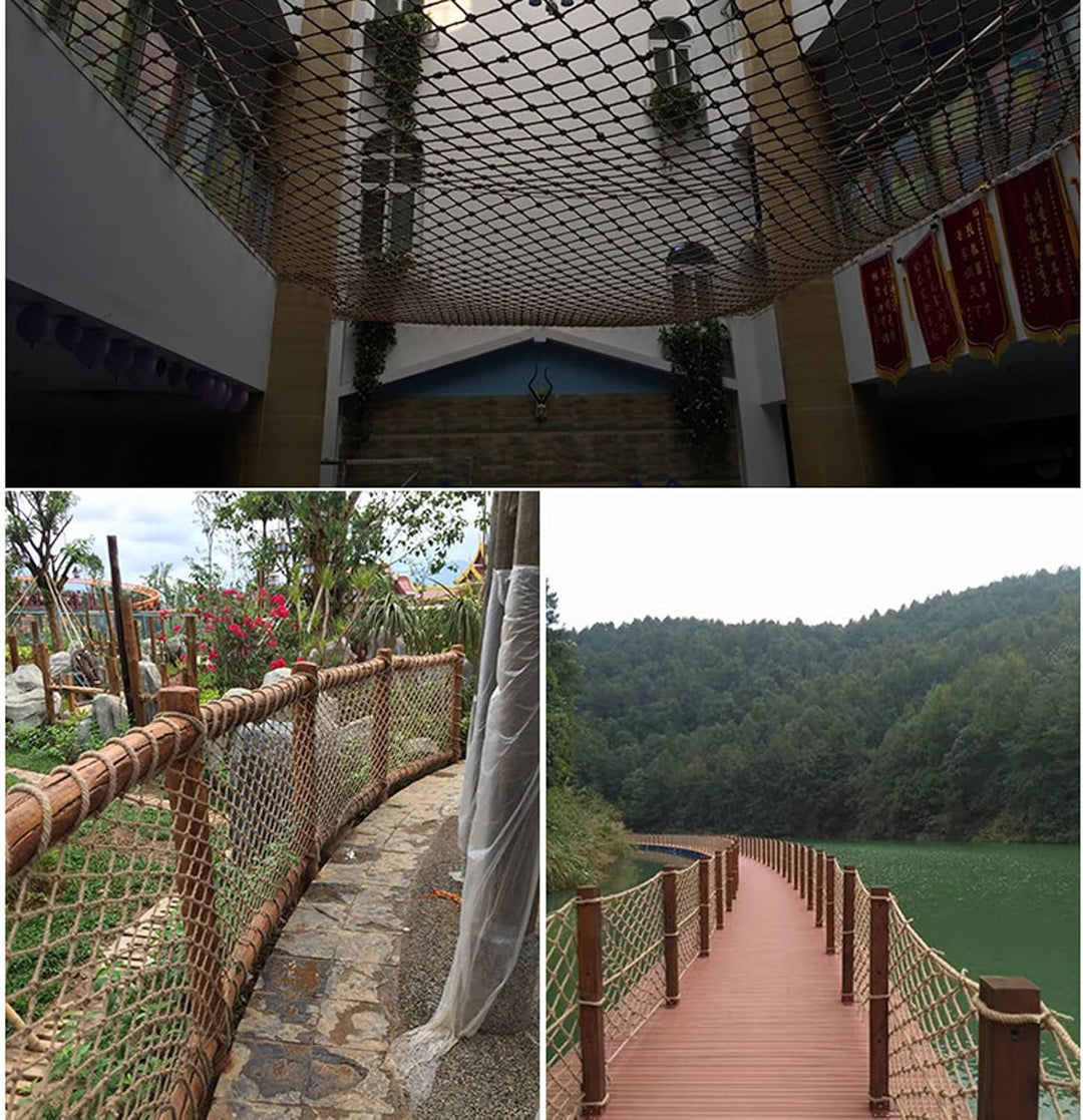SSWZHANG Sicherheitsnetz Hanf Hanfnetz Kindertreppe Balkon Anti-Fall-Netz Kletternetz Restaurant Bar