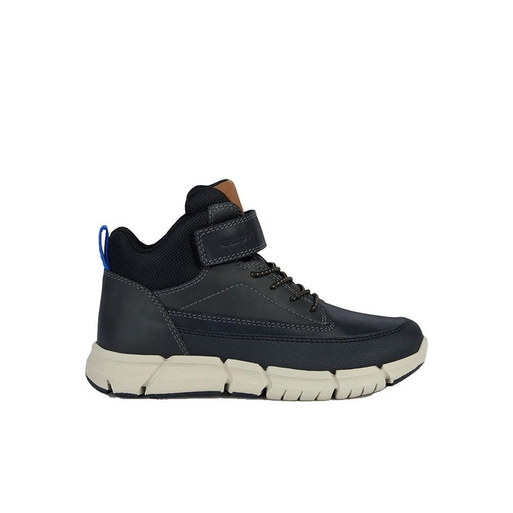 Geox Jungen J Flexyper Boy Sneaker 28 EU Schwarz, 28 EU Schwarz