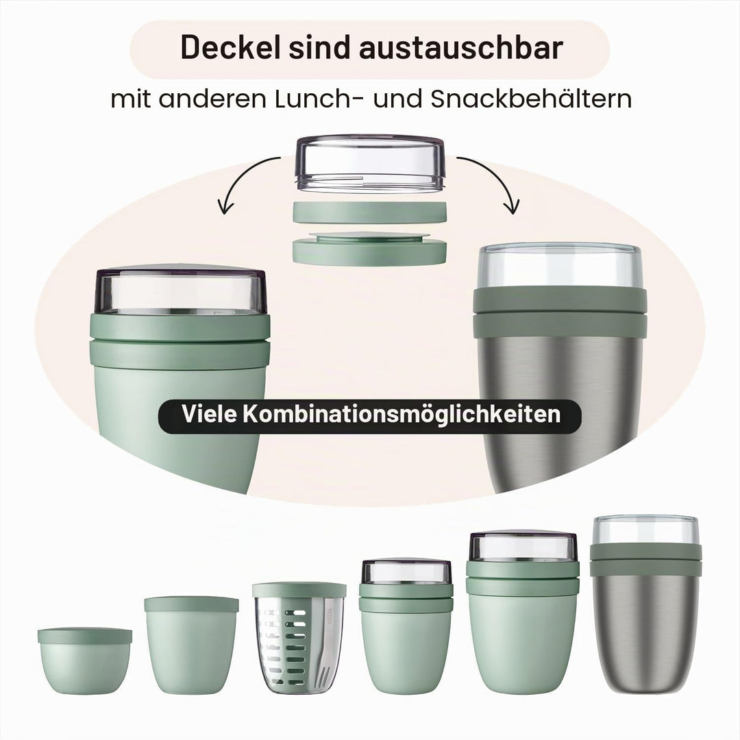 Mepal | Lunchpot Vario | erstelle dir deinen Lunchpot wie er dir gefällt | Praktischer Müslibecher |