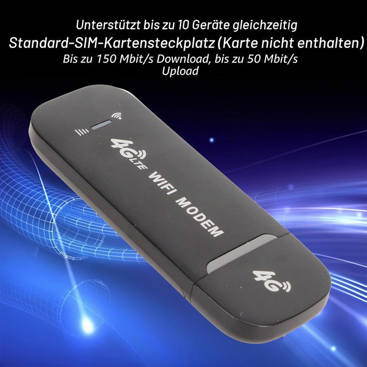 Yosoo Gear 4G LTE Dongle Tragbares, Surfstick Ohne Simlock Ohne Ertrag, Stick Für Kar 5G BLACK, BLAC