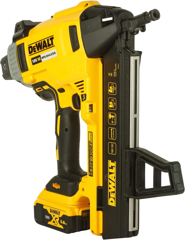 DeWALT DCN890P2 Akku Beton und Stahl Nagler 18V 5Ah Li-ion mit 2x Akkus & Koffer