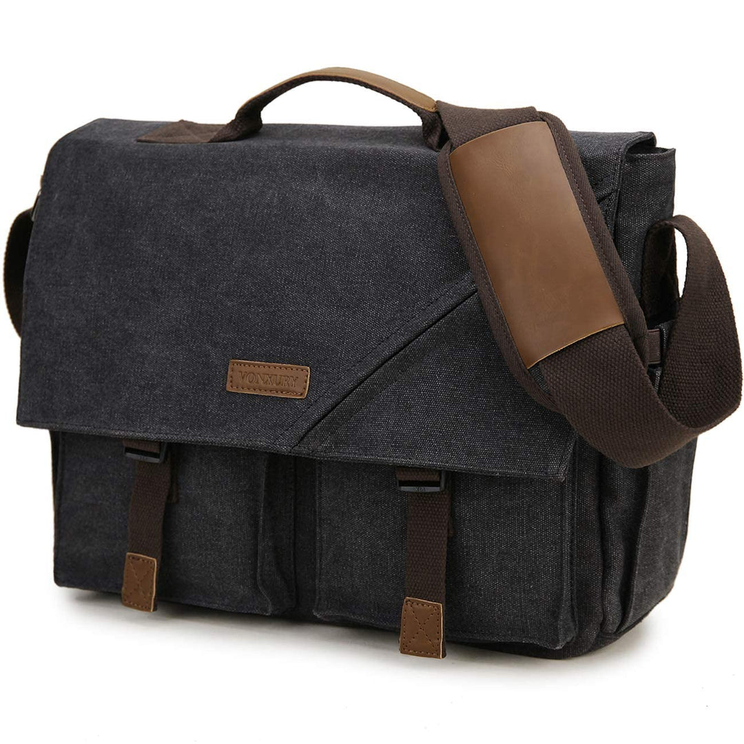 VX VONXURY Umhängetasche für Männer, Leicht Wasserfeste 15,6-Zoll-Laptoptasche Schule Büro Messenger