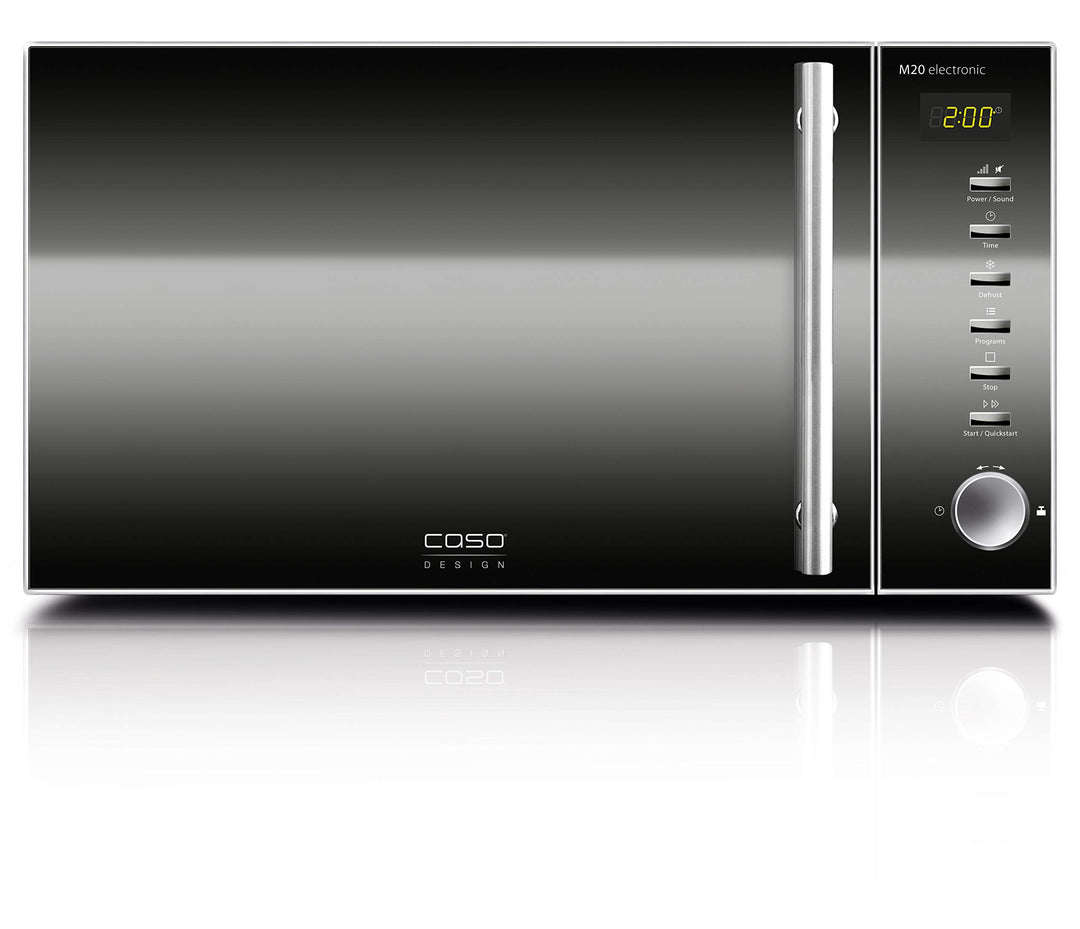 CASO | M20 electronic Mikrowelle | einfache Bedienung, Sound abstellbar, 20 L Garraum, 800 Watt, Dre