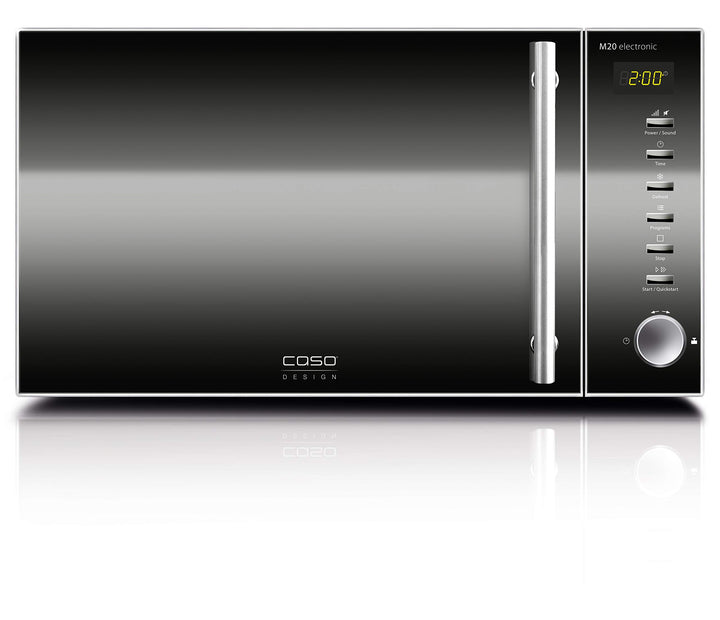 CASO | M20 electronic Mikrowelle | einfache Bedienung, Sound abstellbar, 20 L Garraum, 800 Watt, Dre