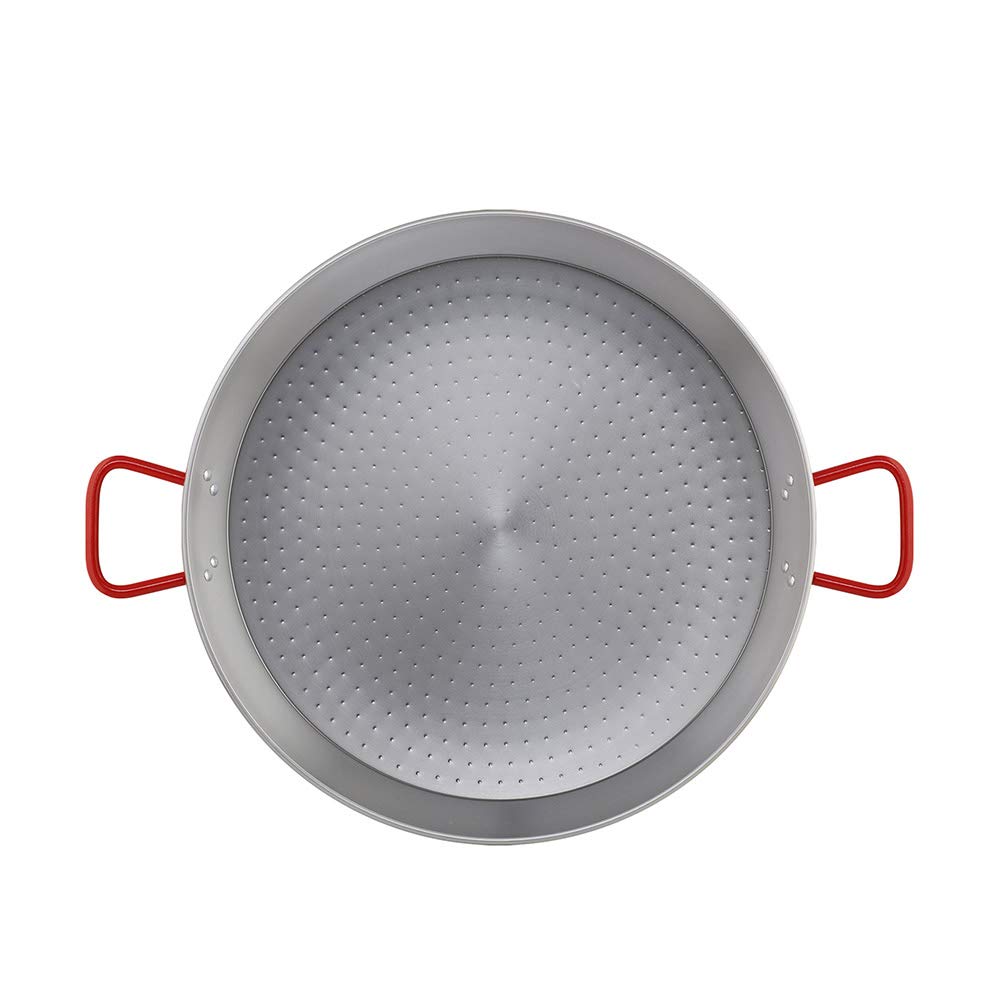Metaltex - Paella-Pfanne aus poliertem Stahl, 16 Rationen, 55 cm Poliert 16 Raciones, Poliert 16 Rac