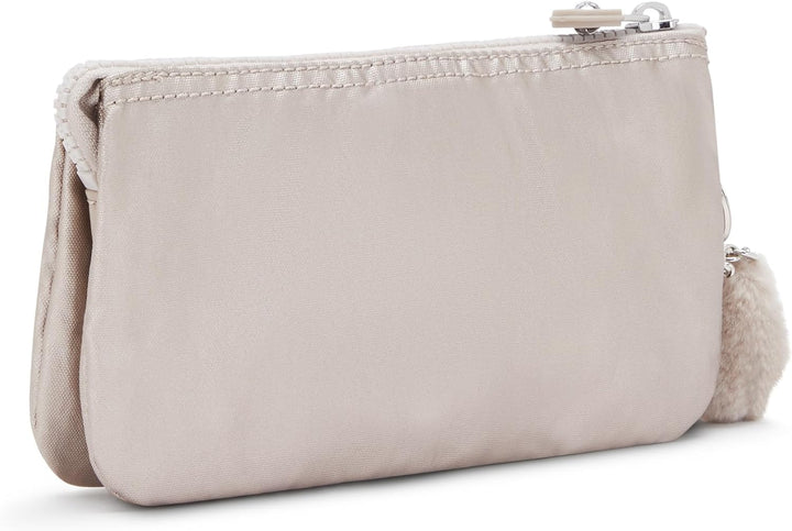 Kipling Damen Creativity L Tasche, Silber (Metallic Glow), 18.5x11x5 cm EU, Metallic Glow