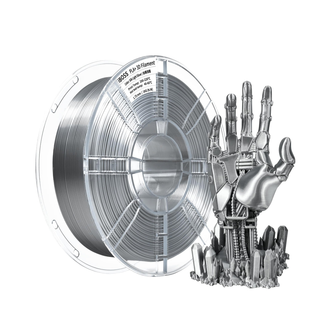 iBOSS PLA Plus (PLA+) Glänzendes Seide 3D Drucker Filament 1,75mm, Seiden filament Masshaltigkeit +/