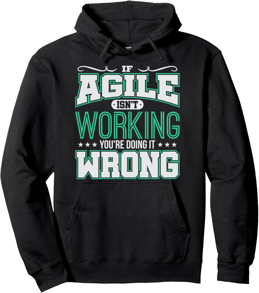 Agile Process Scrum Lean Project Management Funny PM Coach Pullover Hoodie