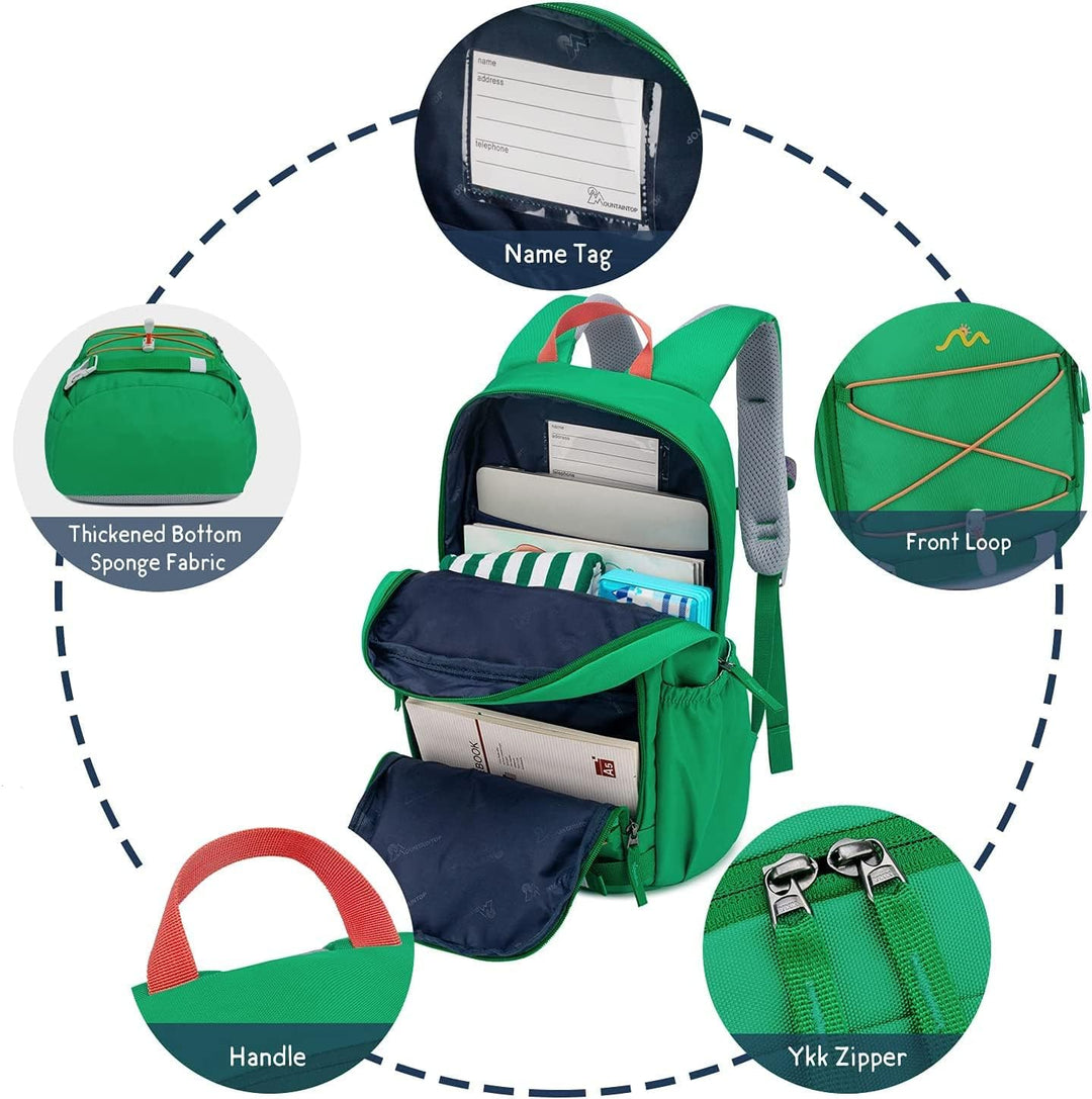 MOUNTAINTOP Kinderrucksack Mädchen Jungen Schulrucksack Schultasche für Schule Wander, 15L, 25 x 14