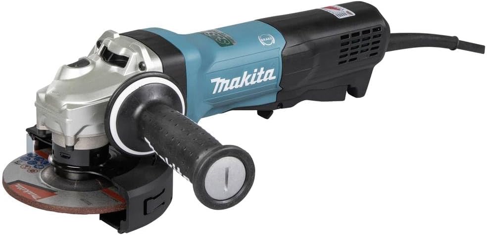 Makita GA5093X01 Winkelschleifer 125 mm, 1900 W, mit Bremse, Paddelschalter und Elektronik