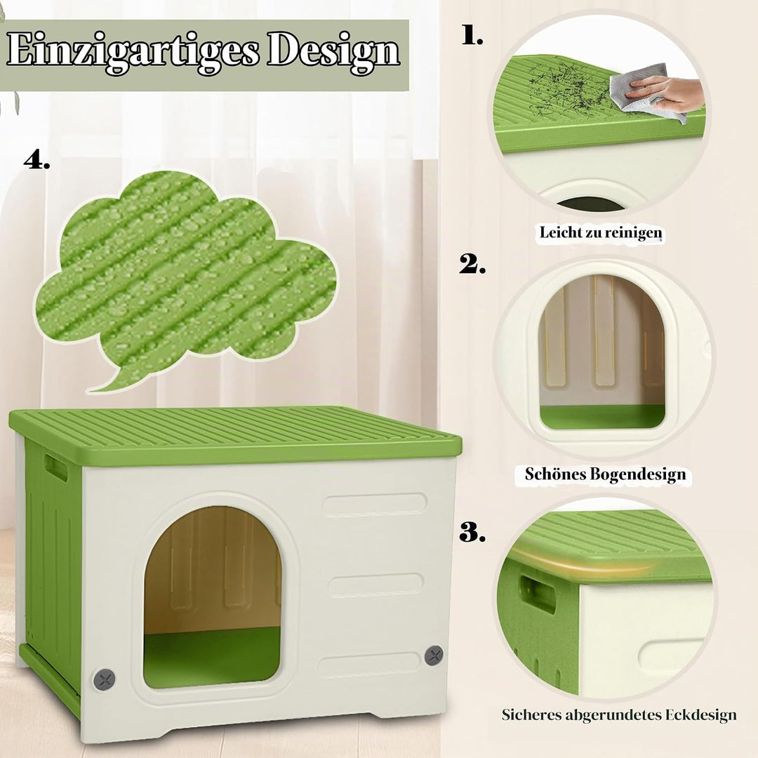 Kunststoff Katzenhaus Outdoor Indoor Gebrauch, Katzenhaus Outdoor Winterfest stapelbar verwilderte K