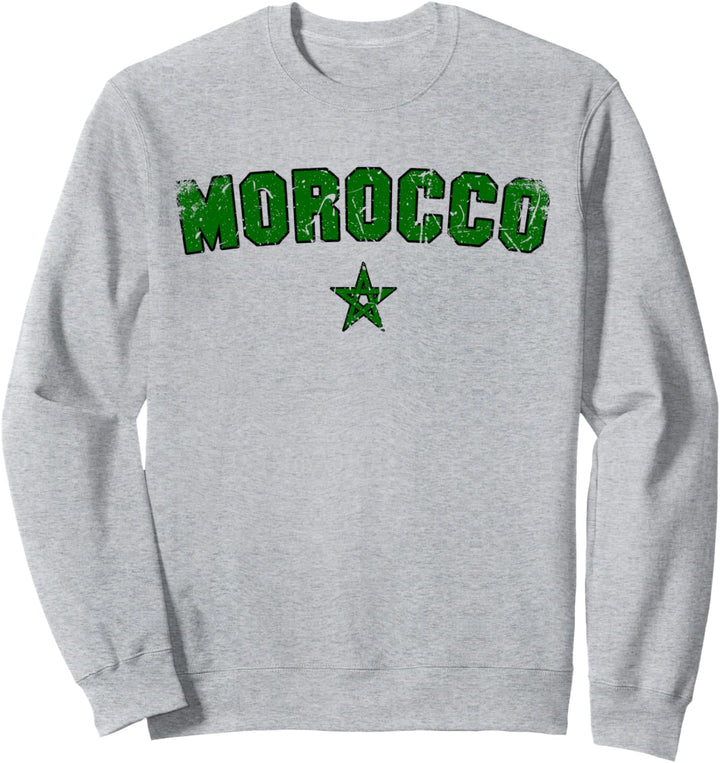 MAROKKO Flagge | Damen Herren Kinder MAROKKO Sweatshirt