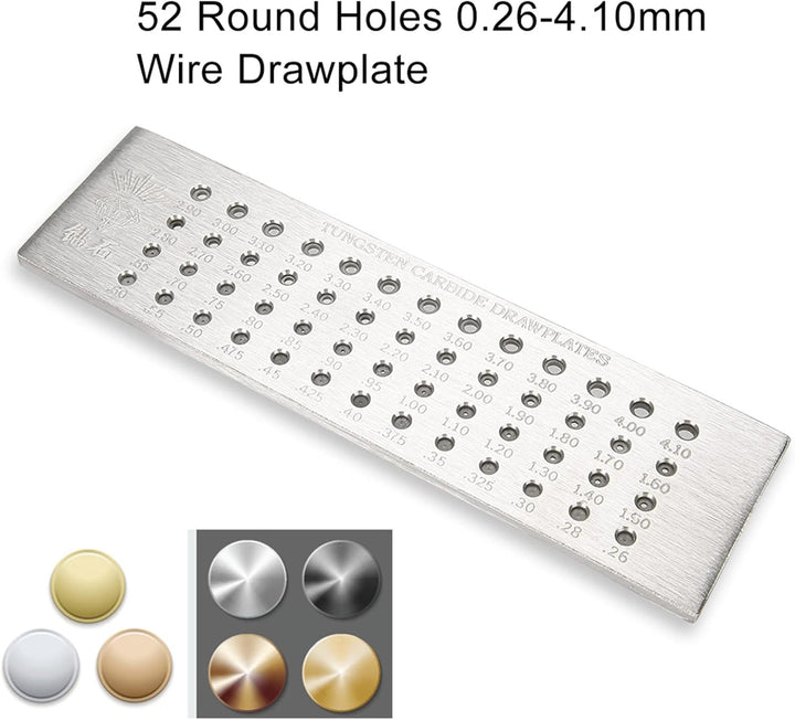 Runde Ziehplatte aus Wolframcarbid, Drahtziehplatte aus Stahl, solide und langlebig für Schmuck für