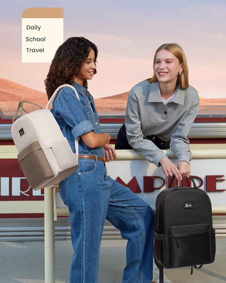 LOVEVOOK Rucksack Damen, Laptop Schulrucksack Teenager Schultasche Mädchen 15.6 Zoll Backpack Women