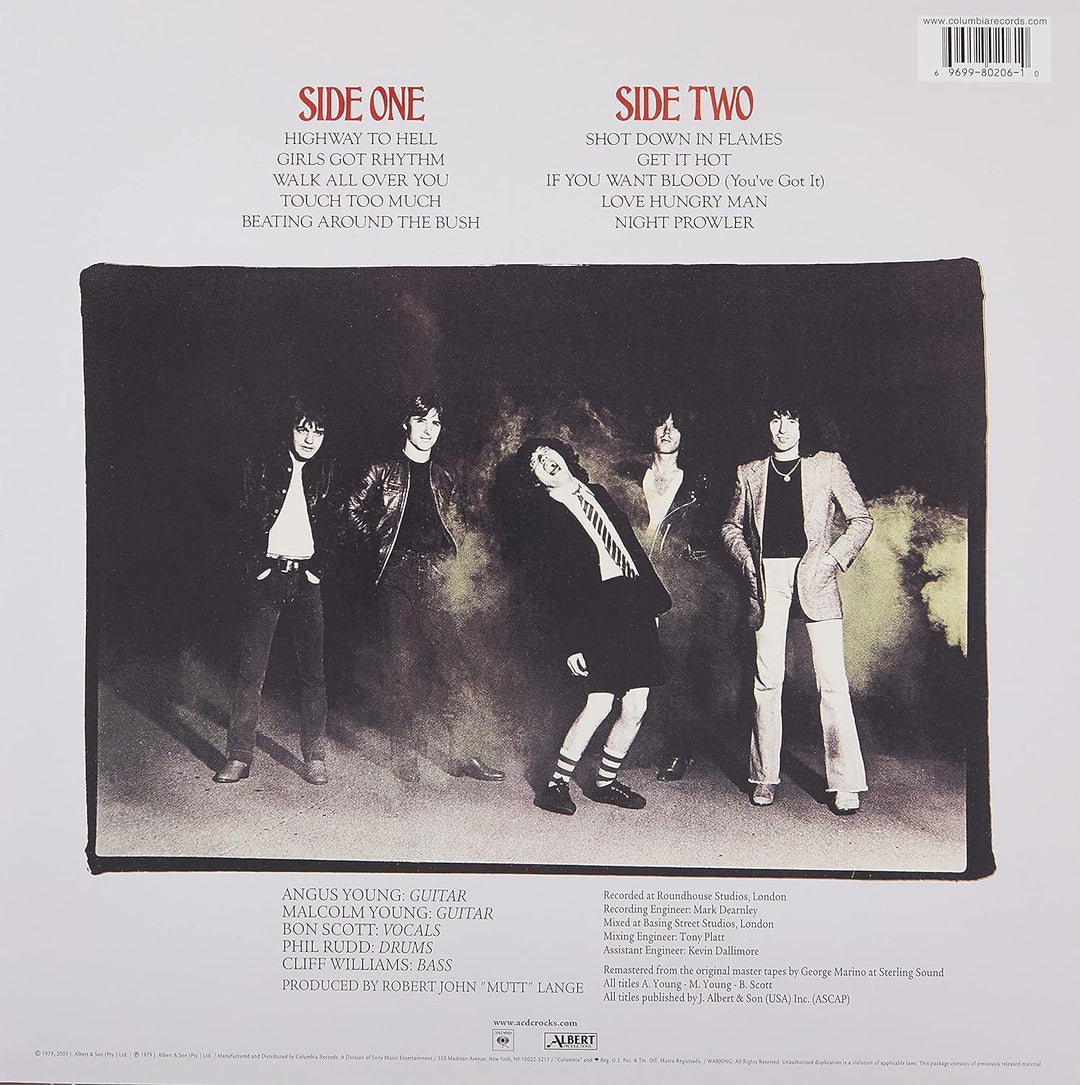 Highway to Hell, Vinyl