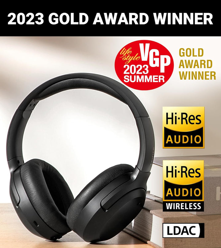 Edifier W820NB Plus Kopfhörer mit Hybrid Aktiver Geräuschunterdrückung - LDAC Codec - Hi-Res Audio W