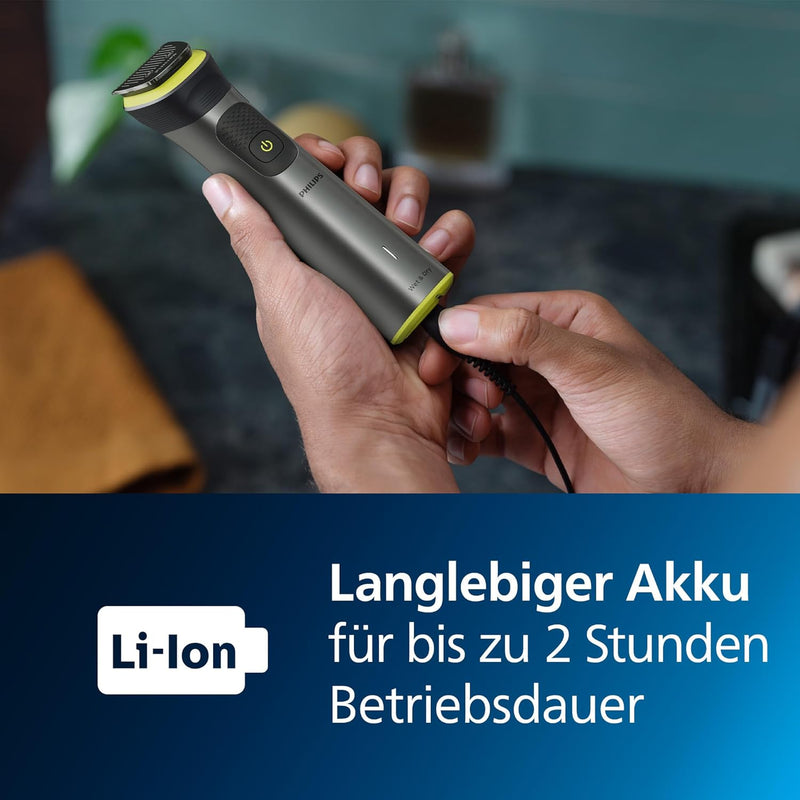 Philips Multigroom Series 7000, All-in-One-Trimmer, 14-in-1 Barttrimmer und Haarschneider für Gesich