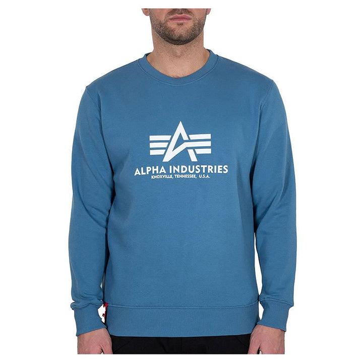 Alpha Industries Herren Basic Sweater Sweatshirt für Herren Sweatshirt (1er Pack) XS Airforce Blue,