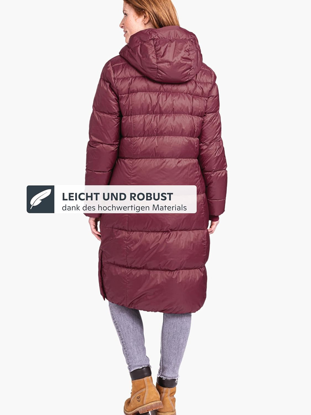 Schöffel Damen Down Coat Kenosha L, wind- und wasserabweisender Daunenmantel mit RDS-zertifizierten
