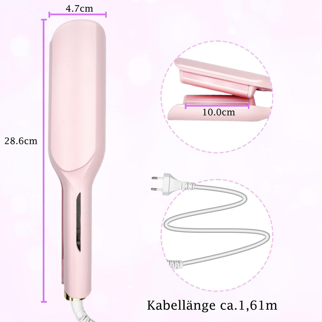 Grosscat welleneisen Lockenstab Locken für Haare 32mm, Deep Waves, Wasserwellen, Mermaid Waves, Well