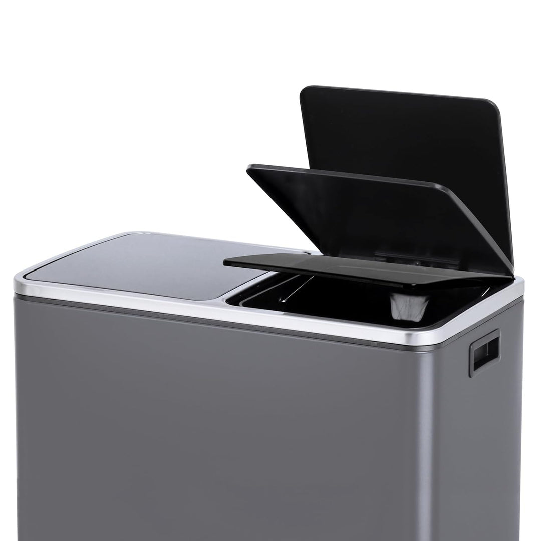 SVITA TM2X30 Treteimer 60 Liter Abfalleimer Mülleimer Design Mülltrennung Papierkorb Küchen-Ordnung
