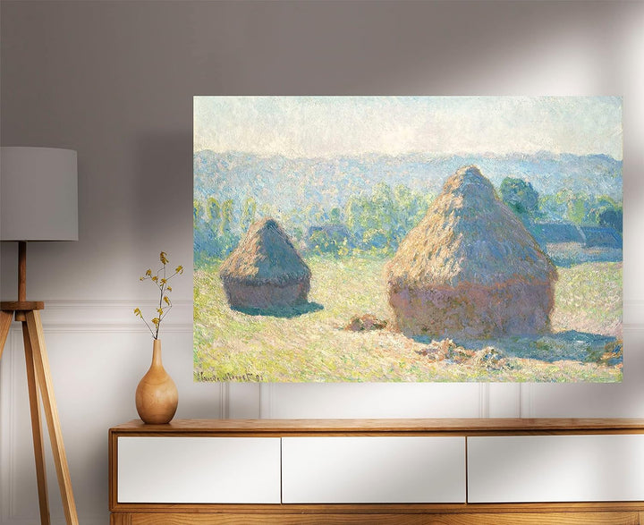 Claude Monet Leinwanddruck, abstrakt, gerahmt, 86 x 61 cm