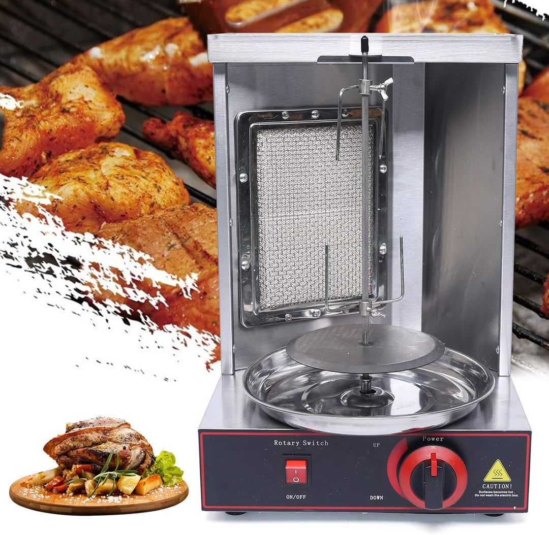 Dönergrill Hähnchengrill Gyrosgrill Vertikalgrill Drehgrill mit Drehspiess Elektro-/ Tischgrill für