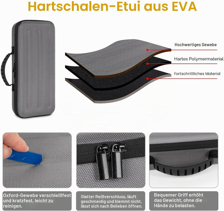 Keyboard-Tragetasche, 87-98 Tasten Mechanische Gaming-Tastatur Hartschalenkoffer Reise Schutztasche,
