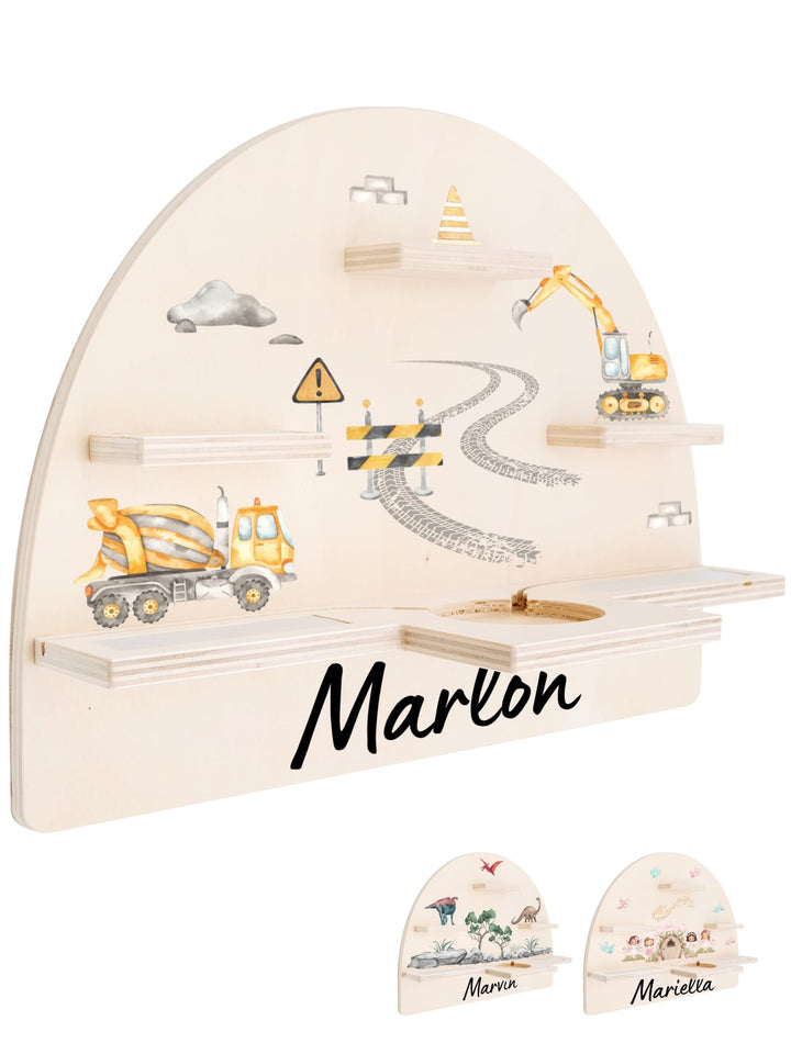 Personalisiertes Tonie Regal für Kinderzimmer - Magnetisches Toniebox Regal für Toniebox & Figuren m