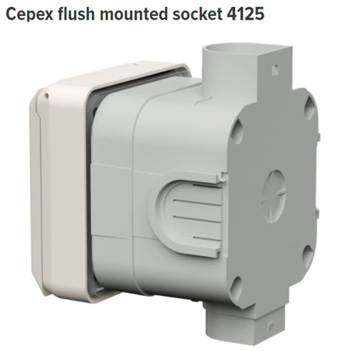 Mennekes 101100357 Basen in System cepex-th, Steckdosen CEE, 400 V, 50–60 Hz, 16 A, 5-polig, IP 44,