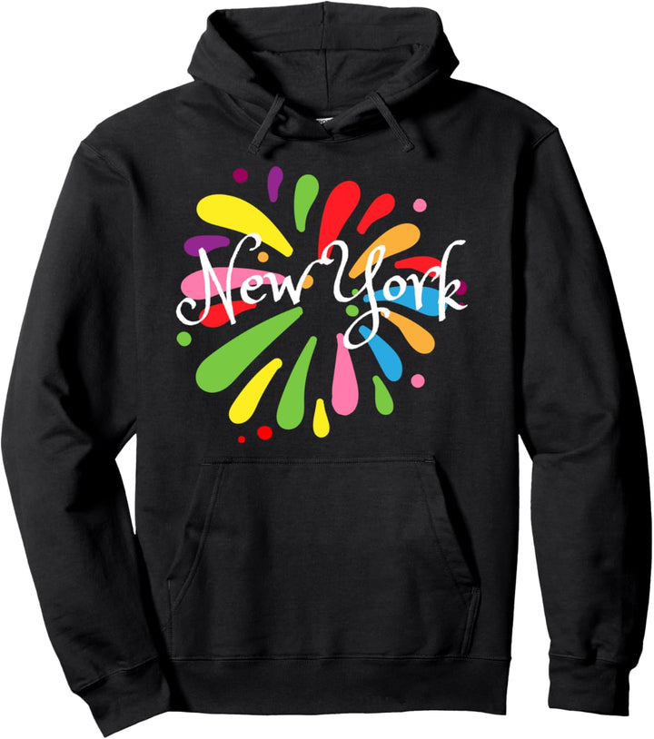 New York Souvenir buntes Festival-Design Pullover Hoodie