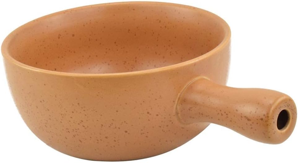 HASAYAKI Feuerfeste Keramik-Käse-Fondue-Pfanne,gelb,22,5cm Durchmesser.2,5 l Fassungsvermögen.Wärmeb