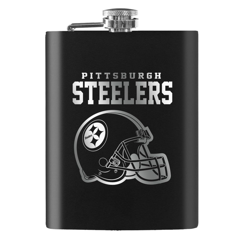 Pittsburgh Steelers NFL Flachmann Flask Edelstahlflasche 235 ml