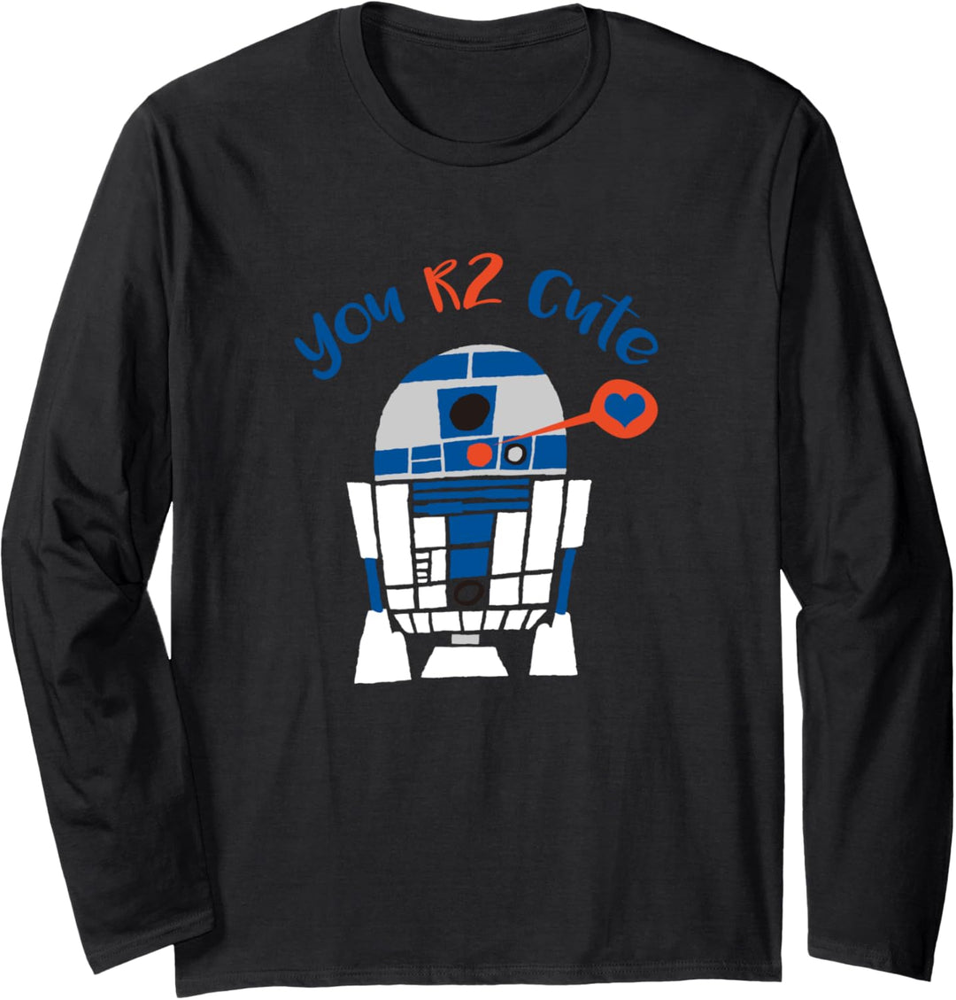 Star Wars R2-D2 Too Cute Valentine's Day s Langarmshirt