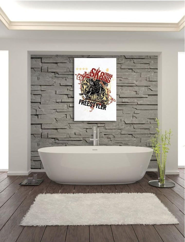 Ultimate grim reaper white Bild auf Leinwand, XXL riesige Bilder fertig gerahmt mit Keilrahmen, Kuns