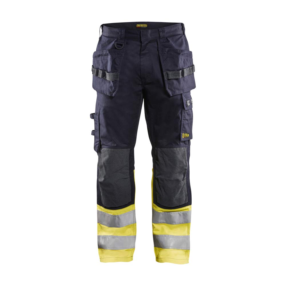 Blaklader 148915128933C152 Multinorm Inhärent Arbeitshose, Marineblau/Gelb, Grösse C152 C152 Marineb