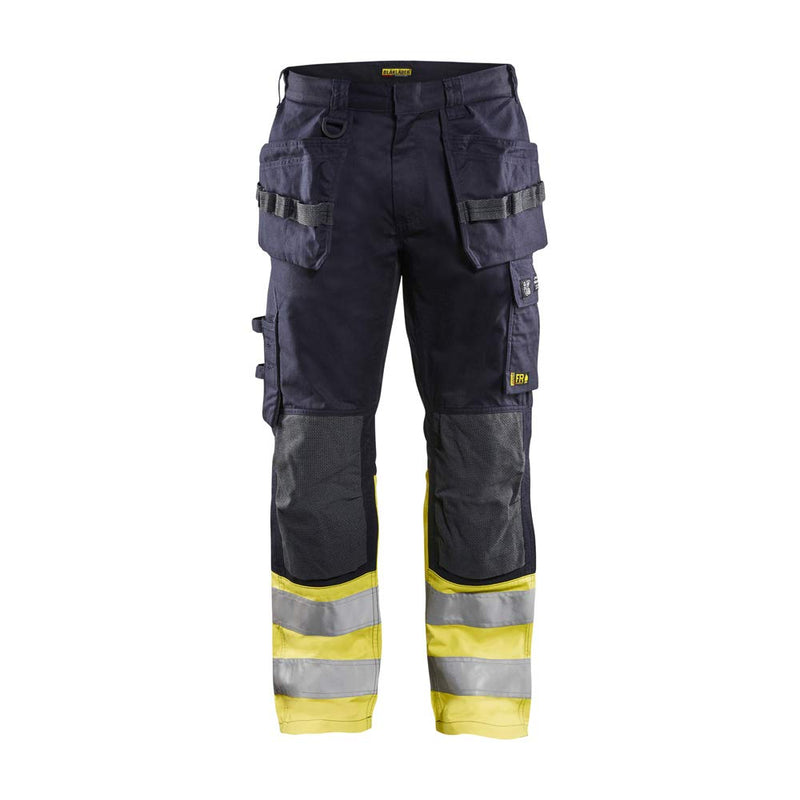 Blaklader 148915128933C50 Multinorm Inhärent Arbeitshose, Marineblau/Gelb, Grösse C50 C50 Marineblau