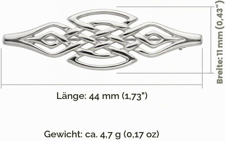 Silberne keltische Brosche